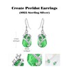 AENEAS Peridot Earrings for Women Sterling Silver Peridot Jewellery Drop