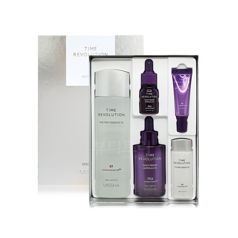 Missha Time Revolution Essence + Ampoule Bestseller Set 5X /