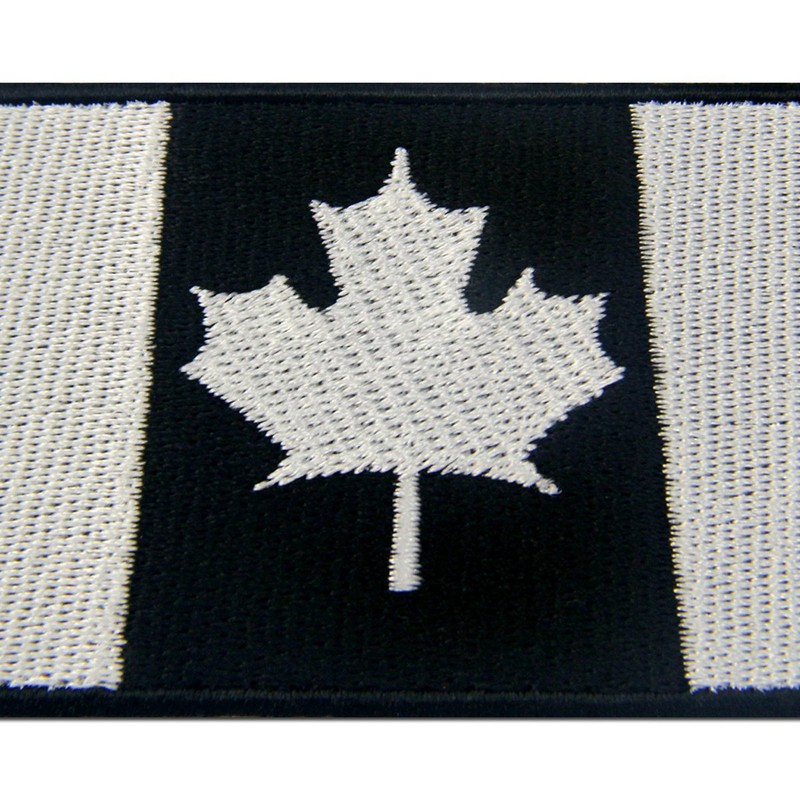 Tactical Canada Flag Embroidered Patch Canadian Maple Leaf Iron On
