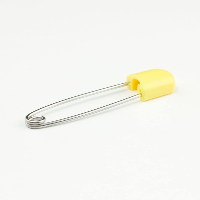 OsoCozy Diaper Pins - {Yellow} - Sturdy, Stainless Steel Diaper