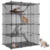 SEGAWE Large Cat Cage with Hammock Indoor DIY Indoor Catio