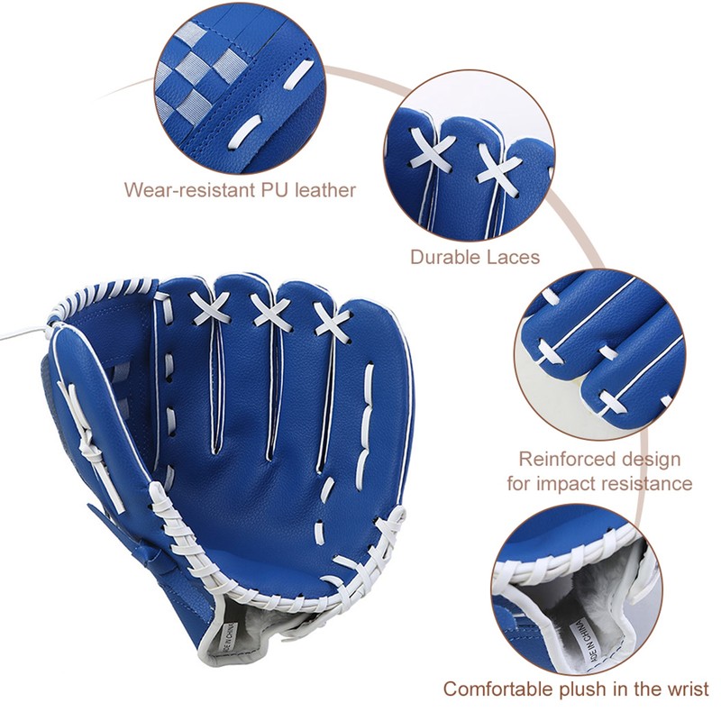 10.5/11.5/12.5 Inch Outdoor Sport Baseball Glove for Kids Youth Adults