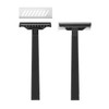WARRIOR Disposable Razor, Black Disposable Steel Blade for Cleaning Men/Women,