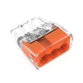 IDEAL Electrical 30-1033P Orange in-Sure Push-in 3-Port Connectors (100-Pack)
