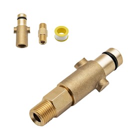 DERASL High Pressure Washer Adapter Set - Male Thread and 1/4" Foam Cannon for Snow Foam Lance and Soap, Compatible with Nilfisk Core, Premium Pressure and Gerini