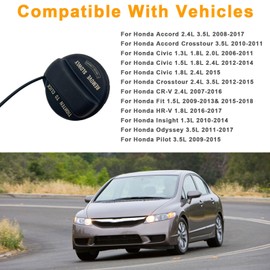 17670-T3W-A01 Gas Cap, Fuel Cap Compatible with Honda Accord 2008-2017, Civic, Crosstour, CR-V, Fit, HR-V, Insight, Odyssey, Pilot Replacement # 17670T3WA01