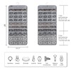ANZORG 80 Zippered Pockets Hanging Jewelry Organizer for Holding Jewelries