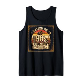 Raised on 90s Country Shirt Womens Music Cowgirl Cowboy Tank Top