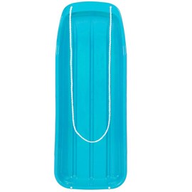 Best Choice Products 48in Kids Outdoor Plastic Sport Toboggan Winter Snow Sled Board Toy w/ Pull Rope - Color: Ice Blue