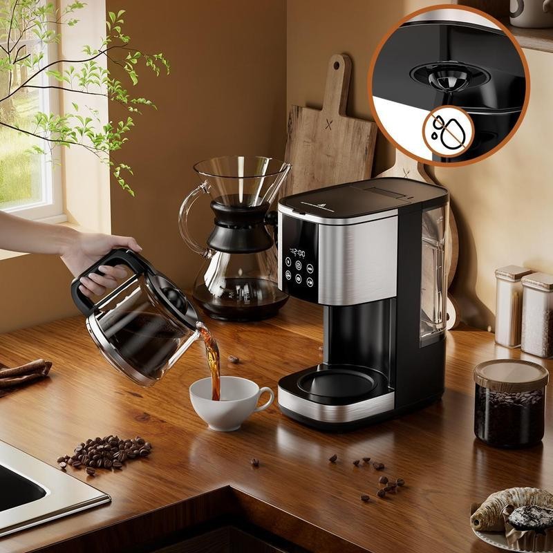 COWSAR 10-Cup Coffee Maker, 24-Hour Programmable Coffee Brewer, Keep Warm,