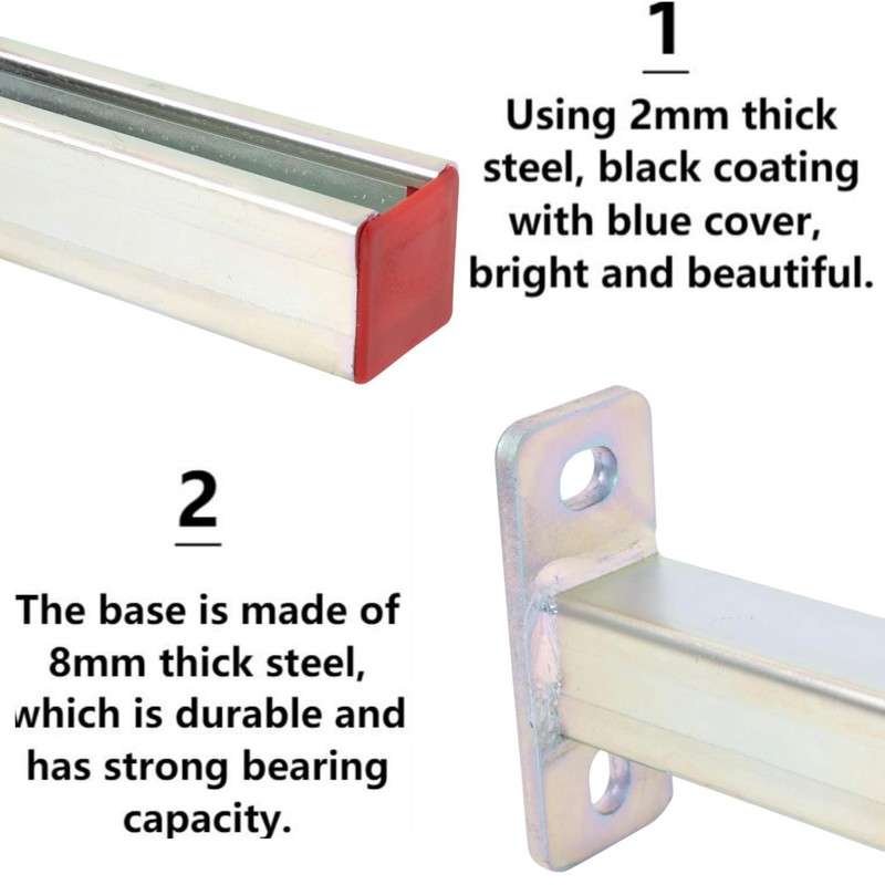 YXGJDP 4 Pack Steel Shelf Bracket,Display Bracket,DIY Projects,Metal Strut Channel,Steel