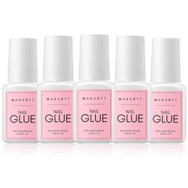 Makartt Brush-On Nail Glue Extra Strong, Easy Brush Control for Nail Tips | Precise Bonds Up to 28-Day Wear for Press-On Nails, Acrylic Tips And Natural Nail Repairs With Salon-Quality Durability