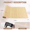 EYAYEN Natural Bamboo Wall Panel Covering Roll, Flexible Pole Wrap
