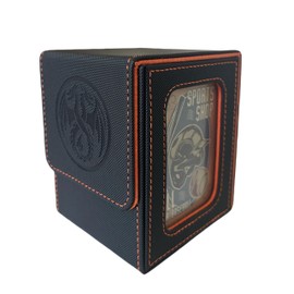 Fexovirs Premium Deck Case with Display Window,Deck Box with Dividers Holds 100+ Sleeved,Trading Card Storage Box Fit for TCG/Commander/Magic/MTG