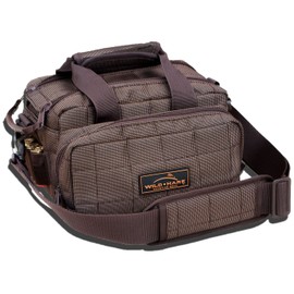 Wild Hare Sport Shooting Duffle Bag Premium Durable Water Resistant Deluxe Six Box Carrier with Large Side Pocket - Hedgetweed Brown