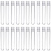 50 Pieces 5 ml Clear Plastic Test Tubes with Push