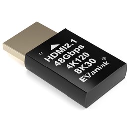 4K 120Hz HDMI 2.1 Dummy Plug – High-Resolution Virtual Display Emulator for PC, VR Headsets & Cryptocurrency Mining | Supports 8K @30Hz, Headless Ghost Display Adapter-1P