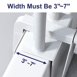 Grab Bars for Bathtubs and Showers: Adjustable Safety Rail with Waterproof Non-Slip Handle, Fits 3"–7" Tub Walls, Mobility Support Bar for Seniors, Holds 300 lbs