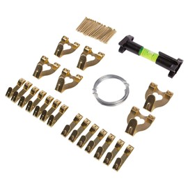 Citystores® 48 pc Picture Hanging Kit | Complete Hanging Solution with Spirit Level, Hooks, Nails, and Wires for Frames & Photos