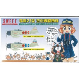 1/144 Zero Fighter A6M2b Model 21 Carrier Fighter Group (Plastic model)