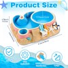 Gerrii Hermit Crab Water Bowl with Climbing Ramp, 2 Compartments,