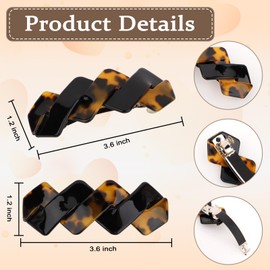 Amariver Hair Clips Barrettes for Women 4Pack French Barrettes Clips Non Slip Vintage HairClip for Girls Fashion Hair Accessories for Women Girls