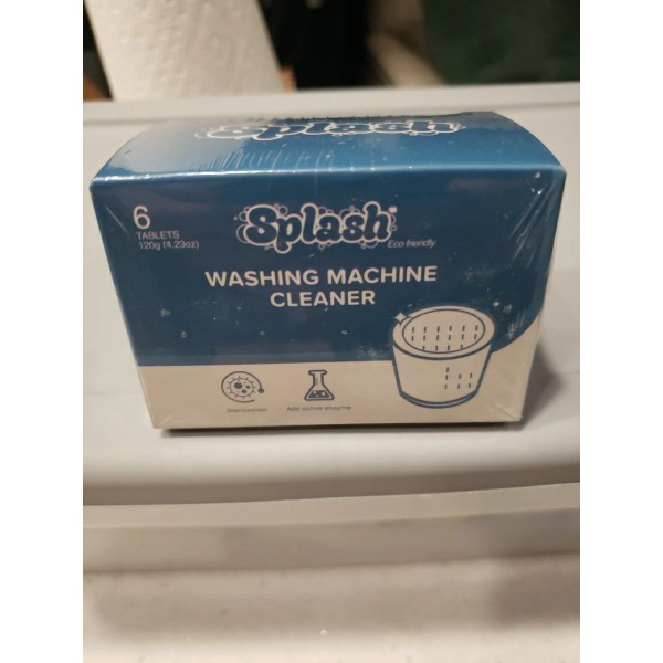 Splash Spotless Washing Machine Cleaner Deep Cleaning All Washers NIP