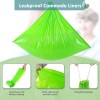 JOCCIK Commode Liners for Bedside Commode Vanilla Scented 100pcs Disposable