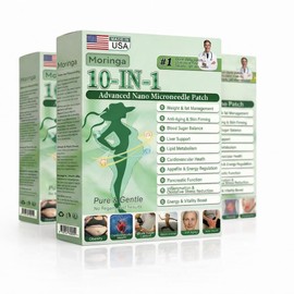 Moringa Berberine Patch – 10-in-1 Nano Microdart Technology, Advanced Herbal Skin Patch for Women & Men, Gentle Non-Irritating Design (3-Week Supply)