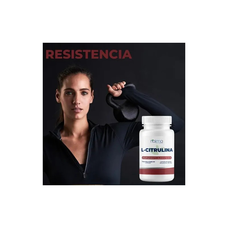Aminoácido L-Citrulina 1000mg Naima Lab Cápsulas Sin Gluten 100 Unidades