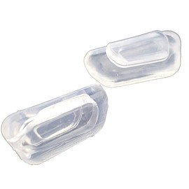 2 Pairs of Replacement Silicone Nose Pads Air Chamber Ultra-Comfort Slip-in 13 mm x 7mm for Sunglasses and Eyeglasses Compatible MAJOR BRANDS