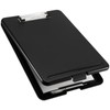 ZEONHAK 2 Pack A4 Plastic Clipboard Storage Box, Black Compact