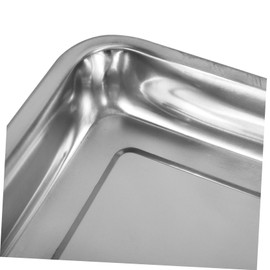 Milisten Pigeon Parrot Bathtub Metal Bird Bathtubs Pigeon Bath Tub Birds Supply Bird Shower Basin Bird Bath for Cage Pet Bathing Basin Cage Accessory Bird Bath Container Bird Shower Tub