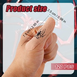 120pcs Spider Bowling Thumb Tape, Comfort Thumb Protector for Bowlers Sweatproof Finger Tape for Women Men Essential Bowling Accessories Enhanced Grip & Pre-Cut (Khaki)