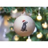 Image Industry Labrador Black Ceramic Bauble - Tree Decoration -