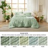 Bedsure Tufted Boho Comforter Set Twin Size - Sage Green