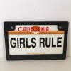 NEW Mini License Plate & Frame Bike Bicycle California GIRLS