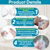 10 Packs Clear Rubber Door Bumpers (4 Pcs Door Bumper