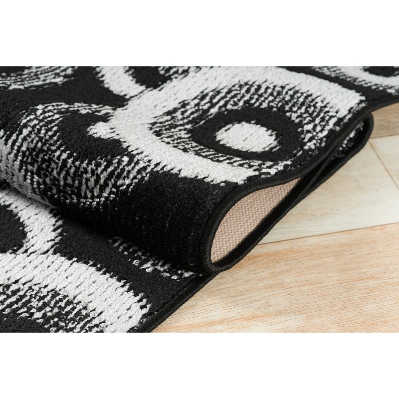 Custom Size Black Hallway Runner Rug | Cut to Length