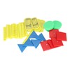 50PCS Magnetic Geometry Shapes Set Multifunctional Puzzle Educational Math Teaching