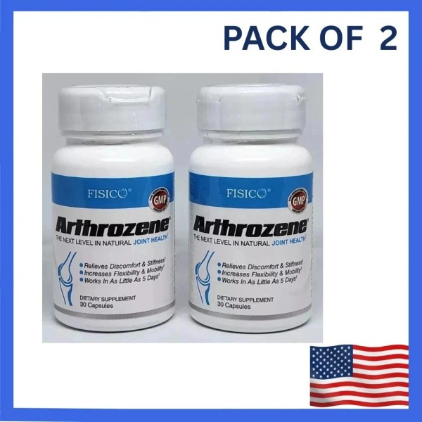 Arthrozene 2-Pack Fisico Arthrozene Natural Joint Health Supplement 30 Capsules-