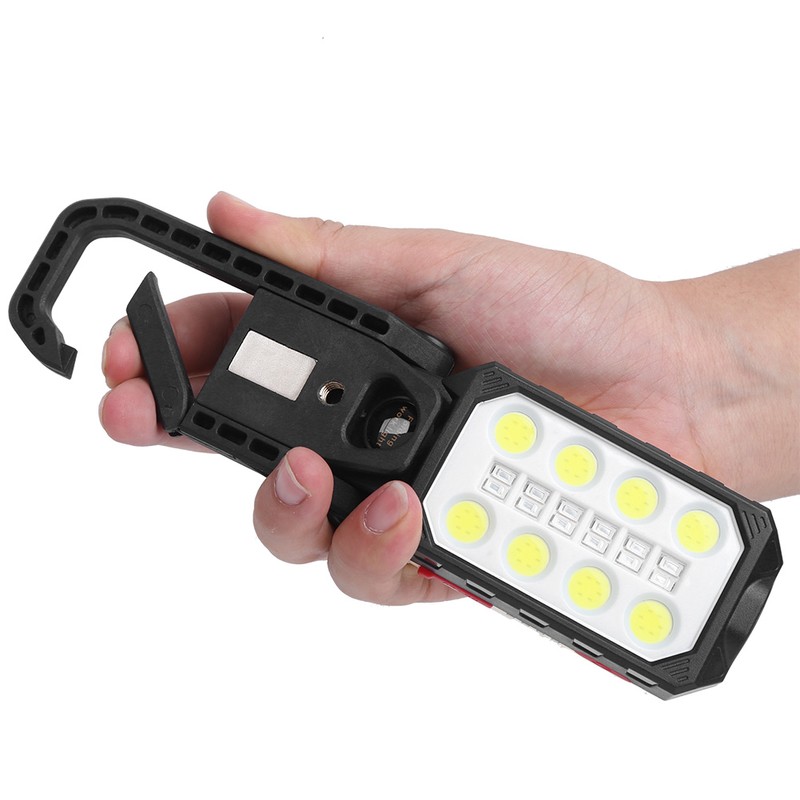 Portable COB Work Light USB Rechargeable Folding Working Lamp with