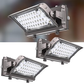 Lightdot 150W LED Wall Pack Lights, 360° Adjustable Panel with Dusk to Dawn Photocell, 22500Lm 5000K Daylight, IP65 Waterproof & Advanced Heat Dissipation Outdoor Security Lighting(Height:10~20ft)