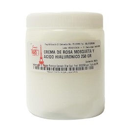 Farmacia PARIS  Crema Facial con Rosa Mosqueta y cido Hialurnico (250 gr)  Hidratante Anti edad  Trata y Previene Lineas de Expresin, Arrugas,...     