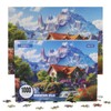 MISITU Puzzle 1000 Pieces for Adults Mountains and Villas 70