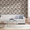 Commomy 10 Pcs Faux Brick Wall Panels - Small Size
