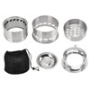 Mini Alcohol Stove for Camping Hiking Stainless Steel Campfire Stove