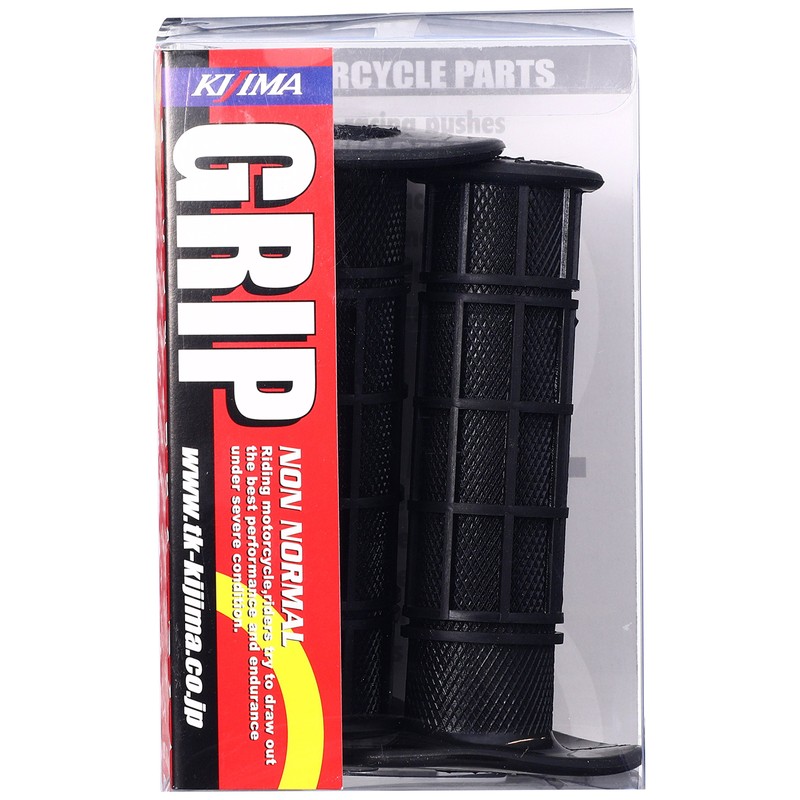 Kijima grip rubber MX type black 116X22.2 close 201-481