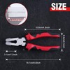 LEONTOOL Glass Breaking Pliers, Flat Jaw, Keychain Pliers with Rubber