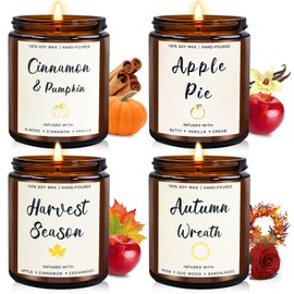 Scented Candles Set, Christmas Scented Candles Set Soy Candles for Home, 4 Pack 28oz Christmas Candles, Christmas Gifts, Candles for Women, Birthday Gifts Stocking Stuffers for Women, Adults, Men